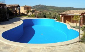 Hồ bơi gia đình sơn epoxy