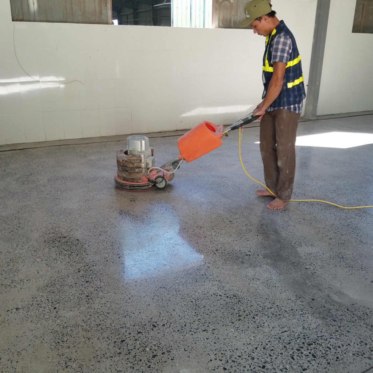 Mài đánh bóng sàn bê tông tại Quảng Nam